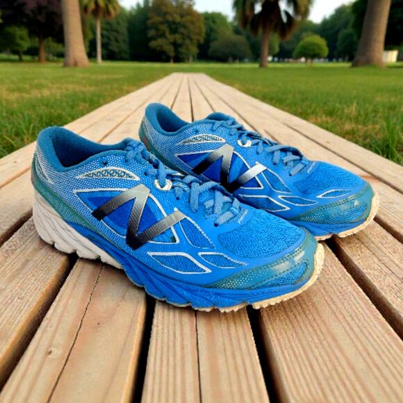 New Balance 870 Women's Carribean Blue & Silver Running Sneakers - Size 10B - Picture 1 of 8